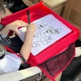 thumbnail image 1 of 1PC Car Seat Travel Tray – Foldable Expandable Polyester Tray with Multi-Pocket Storage, Perfect for Kids, Youngsters, and Backseat Organization on Trips, 1 of 6