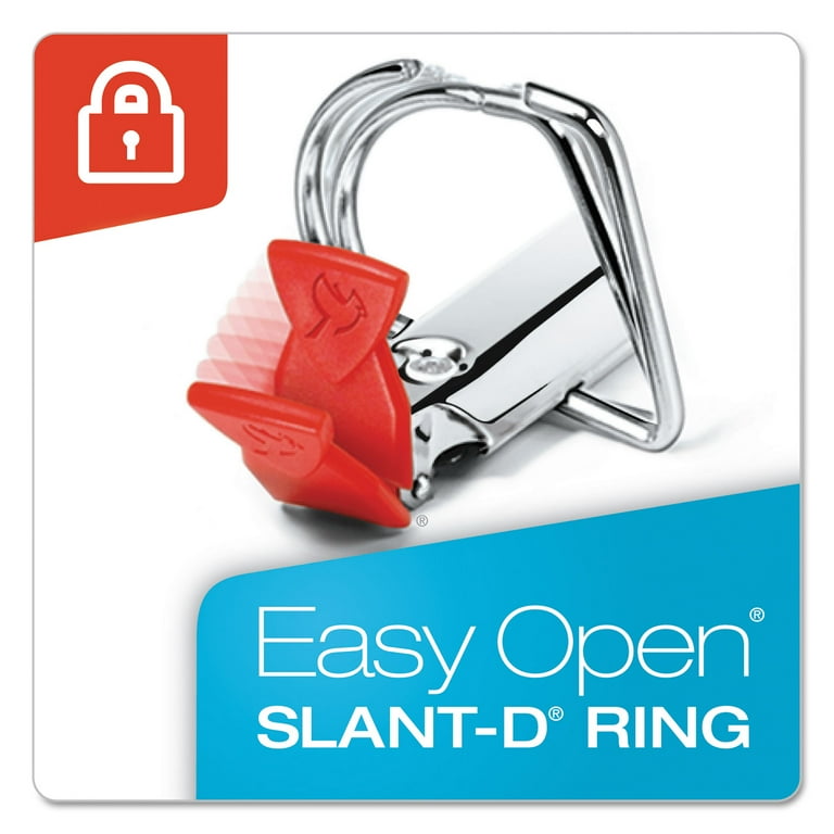 Premier Easy Open ClearVue Locking Slant-D Ring Binder, 3 Rings, 1.5 Premier Easy Open ClearVue Locking Slant-D Ring Binder, 3 Rings, 1.5