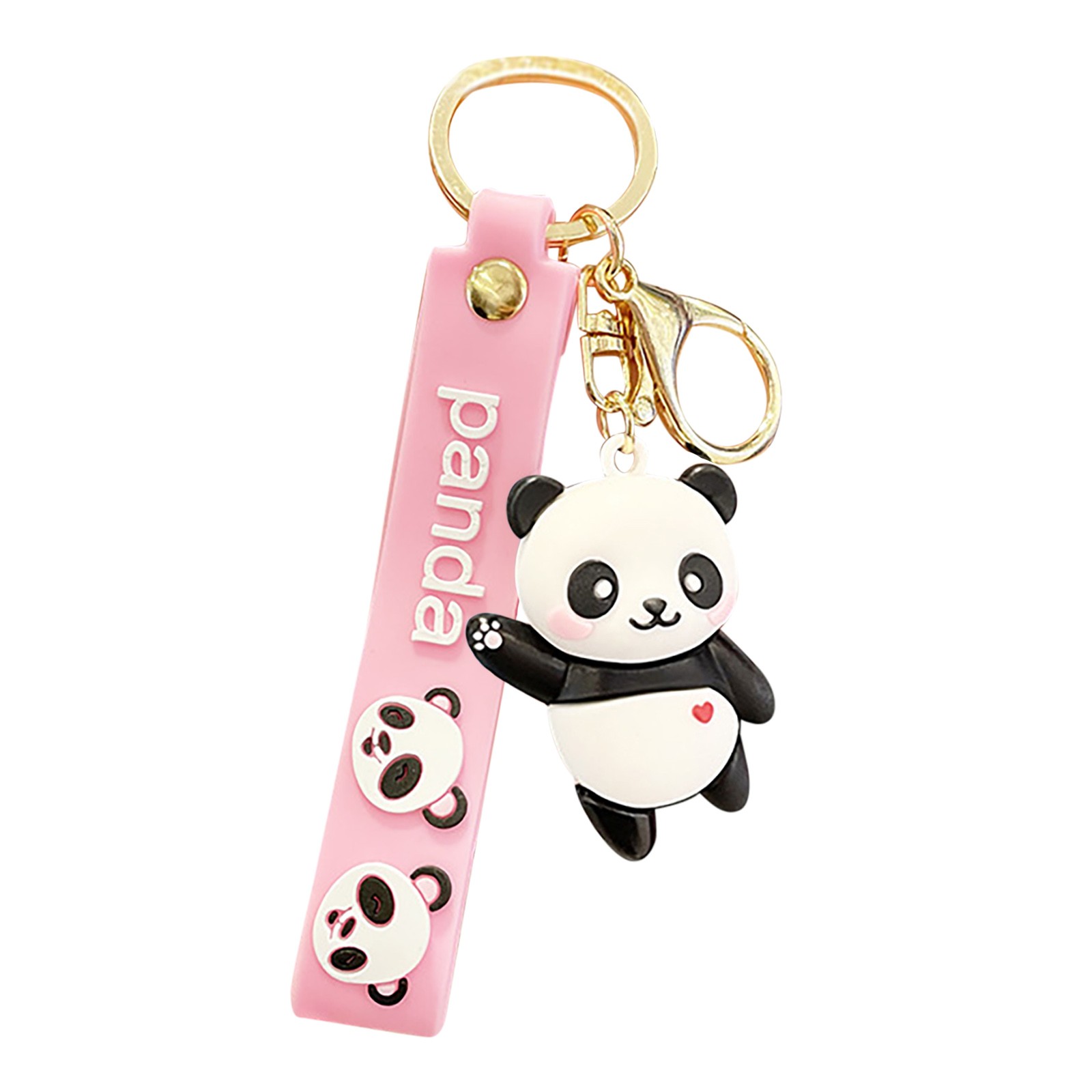 1PC Cartoon Cute Waving Panda Key Waving Animals Keychain Female's Gift ...