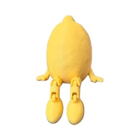 1PC Cartoon Lemon Joints Movable Figure Desktop Assistant 3D Printing