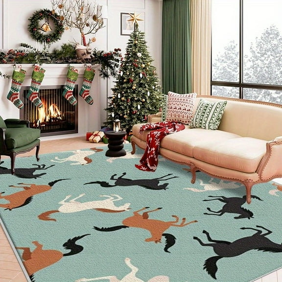 6.5'x10' patio carpet outdoor long carpet area rug neutral area rug rug for kitchen sink area