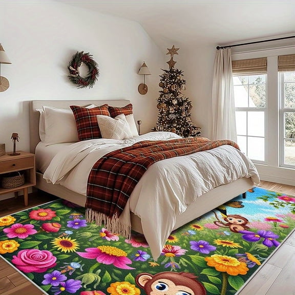 4'x6' room carpet bedroom big carpet for living room cheetah print area rug extra large area rug retro area rug