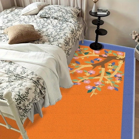 1PC Cartoon-style Regional Carpet Partial Carpet, Lightweight Washable Easy-to-Manage Carpet Mat Festival Gift, Suitable for Bedroom, Living Room, Dining Room, Study, Foyer, Room Accessones