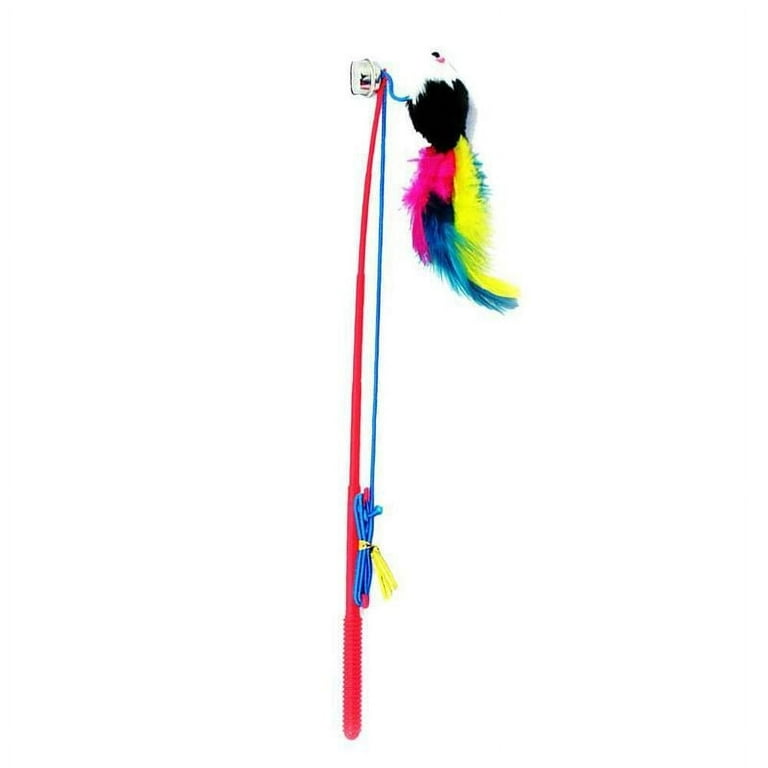 Feather Cat Pole Sticks With Rabbit Fur Ball Fun Feather Toys For Cats For  Kittens, Fishing And Teasing From Homesale2021, $1.7