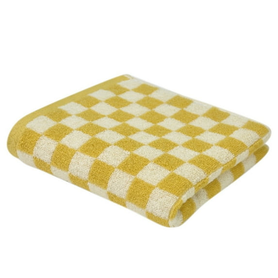 1PC Checkerboard Towel 29”X 14”Bathroom Towel Large Washcloths Wash Clothes Body Towel
