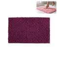 thumbnail image 1 of 1PC Chenille Bath Mat, Absorbent Non‑Slip Floor Rug, Quick‑Drying Doorway Mat for Bathroom Entryway, 40x60cm, Dark Purple, 1 of 5
