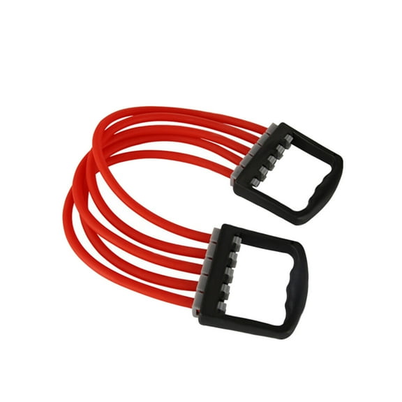 1PC Chest Expander Adjustable Spring Exerciser Fitness Exercise Puller Portable Muscle Training Equipments Stretchy Arm Pulling Resistant Band for Men Use Mixed Color