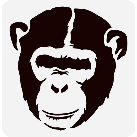 1PC Chimpanzees Stencil 11.8x11.8inch Reusable Banksy Monkey Pattern Drawing Painting Stencils