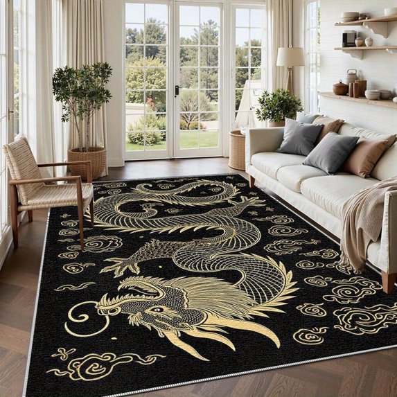 5.3'x7.5' carpet mat carpet small area rug area rug modern funky area rug