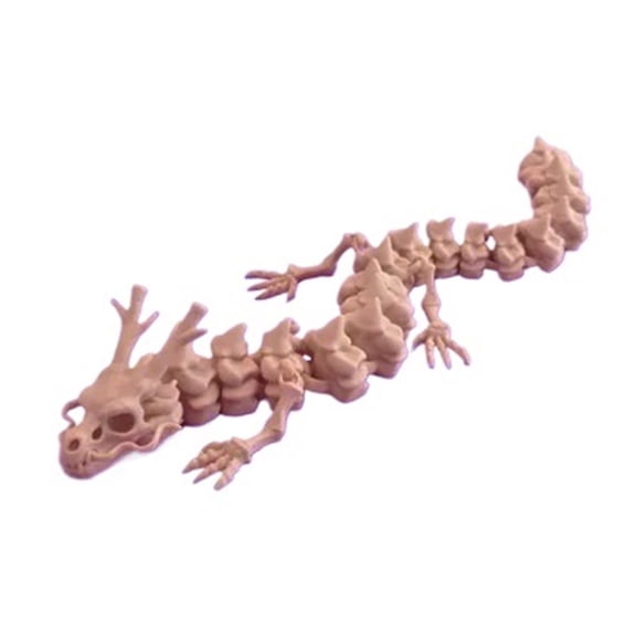 1PC Chinese skeleton movable dragon 3D printing