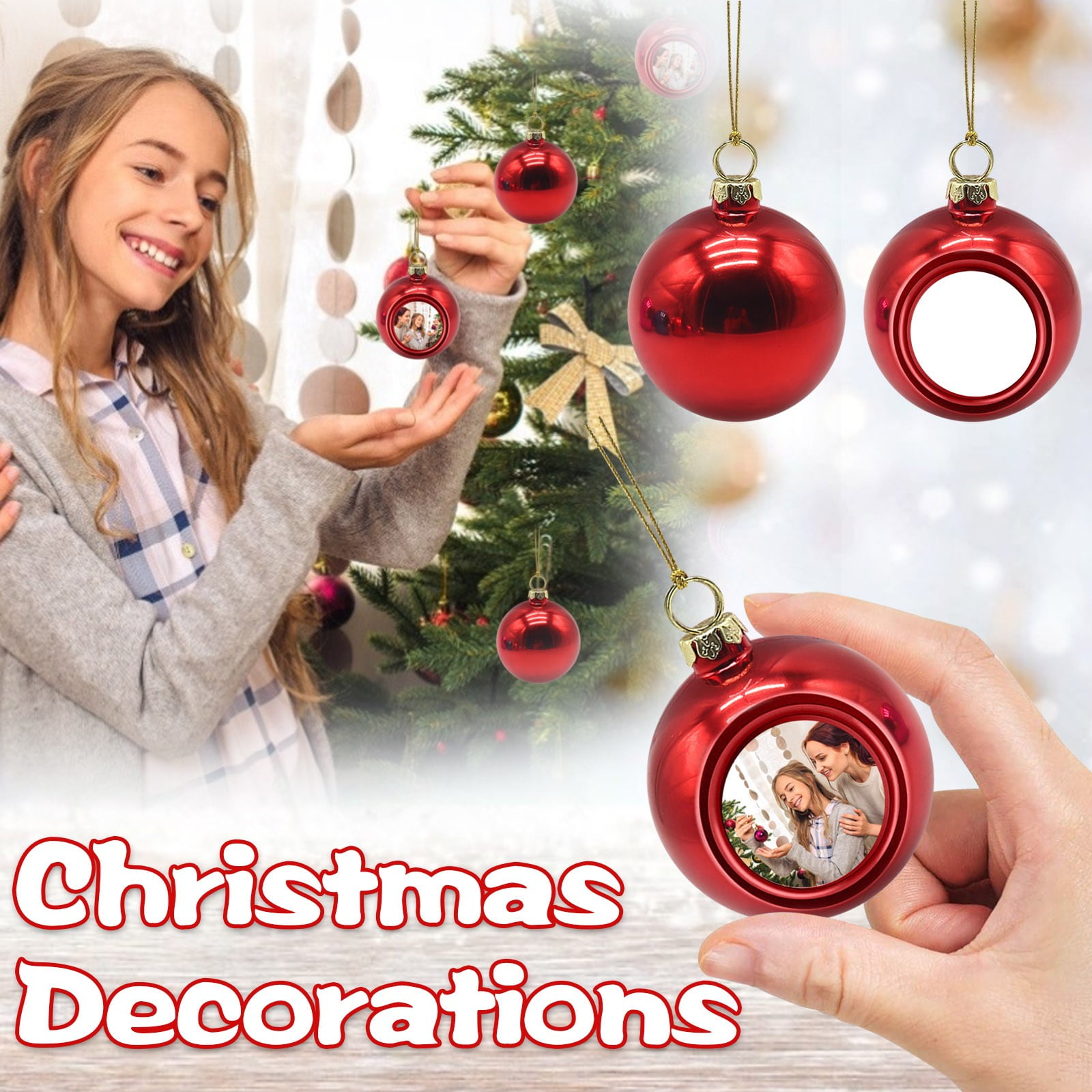 1PC Christmas Ball Ornaments Christmas Decorations Tree Balls Christmas