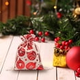 thumbnail image 1 of 1PC Christmas Burlap Gift Bags, Large Christmas Draw String Bags for Gifts, Mini Storage Bag for Wedding Festive Candy Goody Storage DIY Craft, 1 of 2