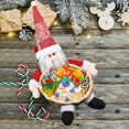 1PC Christmas Candy Storage Basket Santa Snowman Candy Bowl Candy