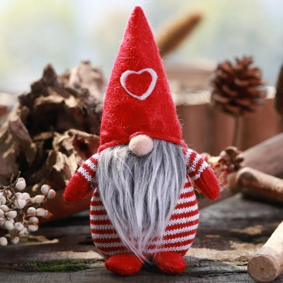 1PC Christmas Gnome Plush Decorations, Handmade Scandinavian Tomte - Christmas Home Tabletop Elf Gnomes Decor Ornaments
