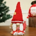 thumbnail image 1 of 1PC Christmas Gnomes Plush with Gingerbread,Handmade Xmas Tomte Swedish Gnomes Figurine Elf Doll Gifts Table Ornaments for Home Office Decor, 1 of 9