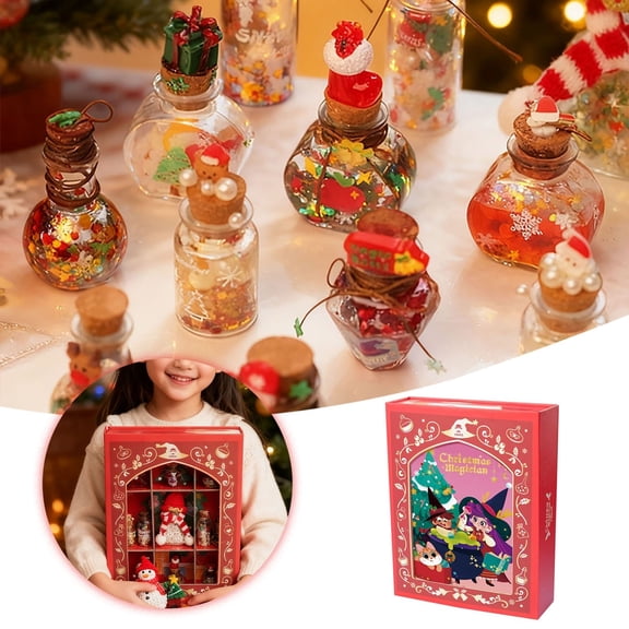 1PC Christmas Little Magician Set,DIY Glass Bottle Science Kit, Educational Learning Experiment Kit for Holiday Party Activities & School Projects