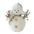 thumbnail image 1 of 1PC Christmas Snowman Plush Ornaments Lovely Doll Tabletop Decorations for Kitchen Home Holiday Party, Cute Xmas Snowman Decor for Tree Mantel Table Display, 1 of 8