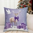 thumbnail image 1 of 1PC Christmas Throw Pillow Covers 18x18 Inch, Linen Pillow Cases Vintage Snowman Santa Deer Christmas Tree, Decorative Pillowcover for Couch Sofa Livingroom Outdoor Christmas Home Decor, 1 of 7