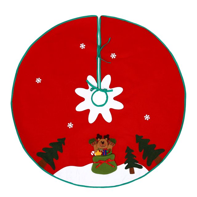 1PC Christmas Tree Skirt Xmas Tree Apron Ornament Christmas Tree Base