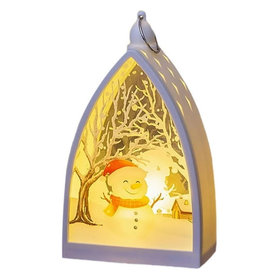 1PC Christmas Vintage Lantern Desktop Dress Up Tabletop Decoration For Craft Table Styling (Color8)