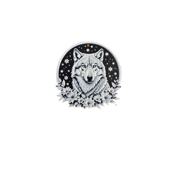 1PC Christmas Wolf Decoration 3D Printing