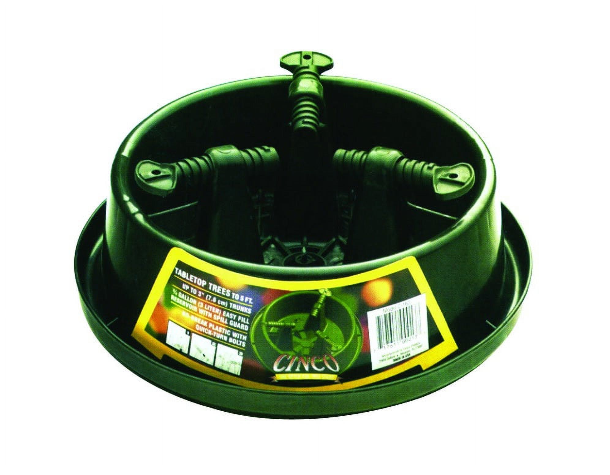 1PC Cinco Plastics Cinco C163 Table Top Christmas Tree Stand, Small