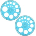 thumbnail image 1 of 1PC　Circle Template Circle Round Stencil Templates for Drawing Professional Circle Ruler Multi Function Drawing Aid Tool Large and Small Size Suit for Studying Designing Office（Random　Colors）, 1 of 6
