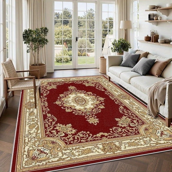 6.5'x10' room carpet cool carpet large area rug for living room plaid area rug rust area rug