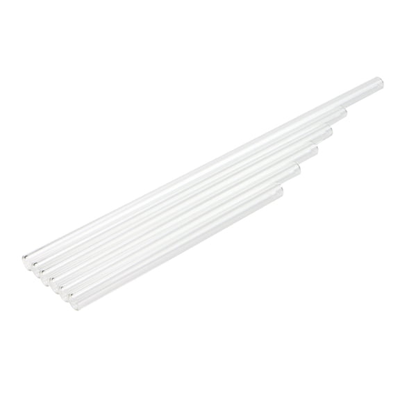 1PC Clear Thick Reusable Glass Drinking Straws 6" 7" 8" 10" 12" for Wedding Birthday Party