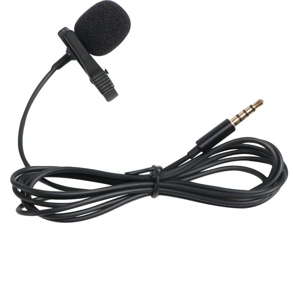 1PC Clip On Microphone Mini Wired Tie Clip Cellphone Karaoke Mic