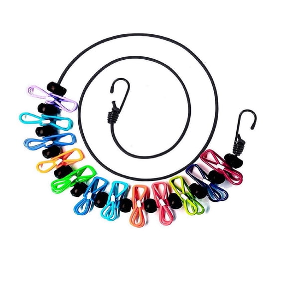 1PC Clothesline Rope Household Hooks Coat Hooks For Apartment Living (C)