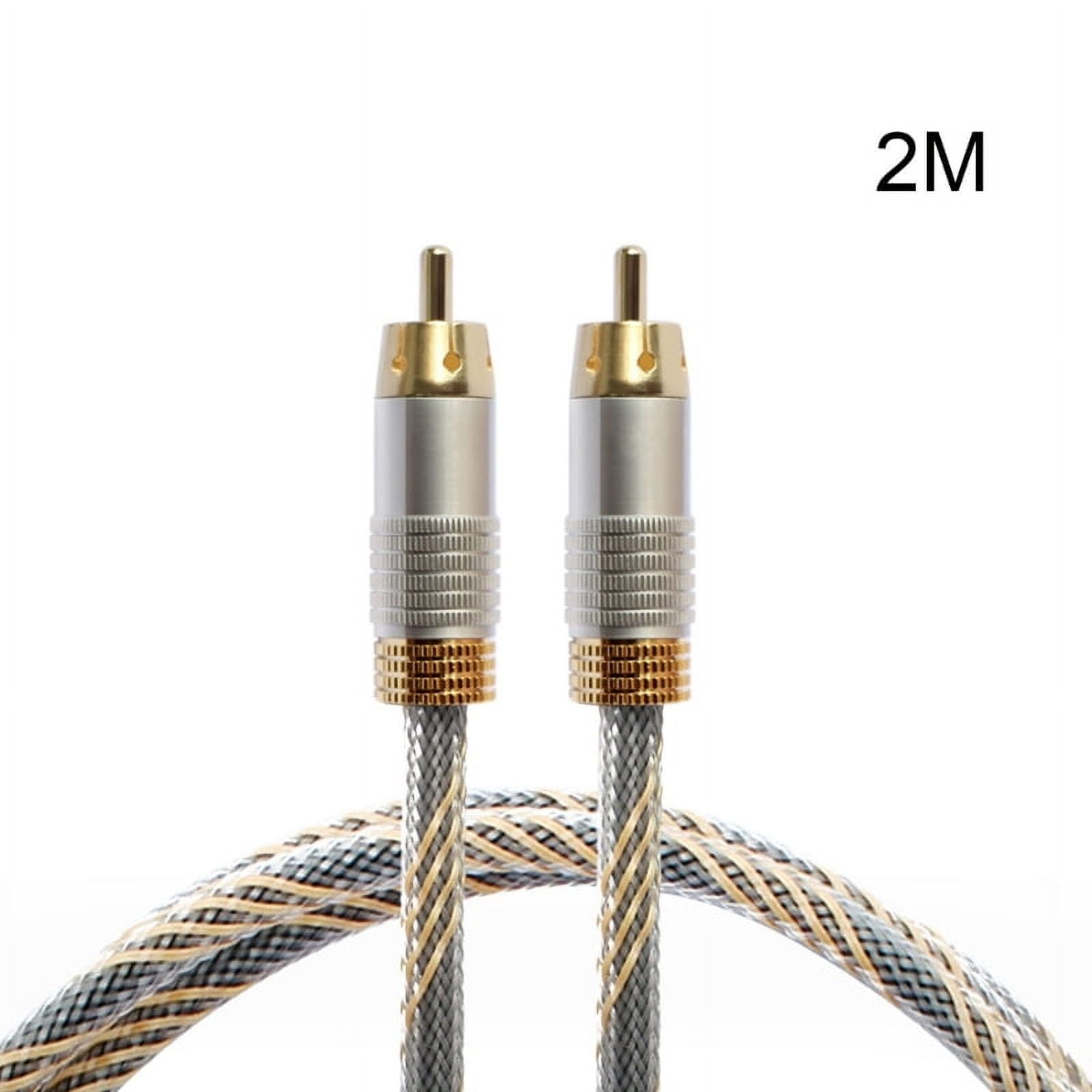 1PC Coaxial Digital Audio Cable RCA to RCA Male to Male Gold-Plated ...