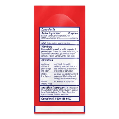 1PC Colgate Cavity Protection Toothpaste, Regular Flavor, 0.15 oz Sachet, 1,000/Carton