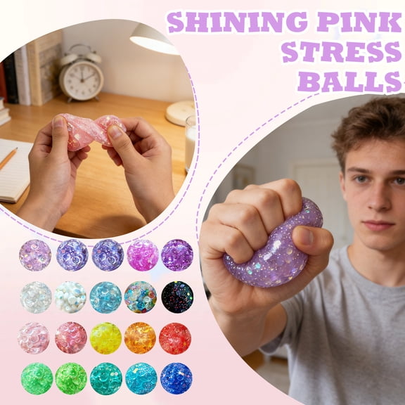 1PC Colored Mini Squishy, Stress Relief Squishy Acrylic Fidget, Anxiety Calming Slow Rising Putty Ball, Soft Squeeze Putty, Portable Desk Calmer for Adults ADHD Focus,Mystery Box