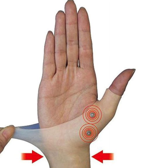1PC Compression Gloves Gel Filled Thumb Hand Wrist Support Arthritis Magnetic Glove