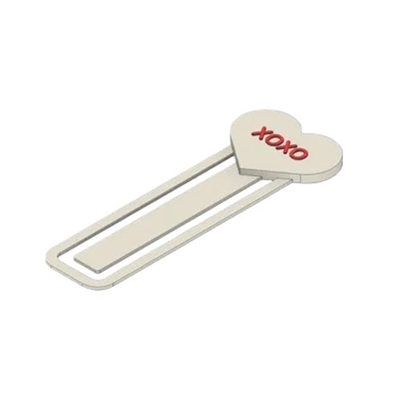 1PC Conversation Heart-Shaped Candy Bookmark 3D Printing Gift