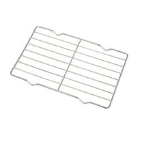 1PC Cooling Racks for Cooking and Baking - Heavy Duty Stainless Steel Wire Rack for Baking, Grilling, Roasting - Oven & Dishwasher Safe - Fits Jelly Roll Sheet Pan-Silver(Silver,8.54x5.31x0.59")