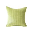 thumbnail image 1 of 1PC Corduroy Lumbar Throw Pillow Covers 18x18 Inch, Soft Striped Texture with Hidden Zipper, Neutral Boho Decorative Pillow Cases for Sofa Couch Bedroom, 1 of 4