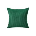 thumbnail image 1 of 1PC Corduroy Lumbar Throw Pillow Covers 18x18 Inch, Soft Striped Texture with Hidden Zipper, Neutral Boho Decorative Pillow Cases for Sofa Couch Bedroom, 1 of 1