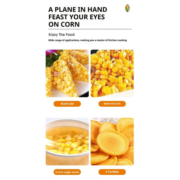 1PC Corn Peeler Corn Planer Thresher, Stainless Steel Corn Cob Stripper Tool , Corn Peeler Corn Portable Remover Tool, Corn Stripper Tool Corn Cutter Corn Scraper