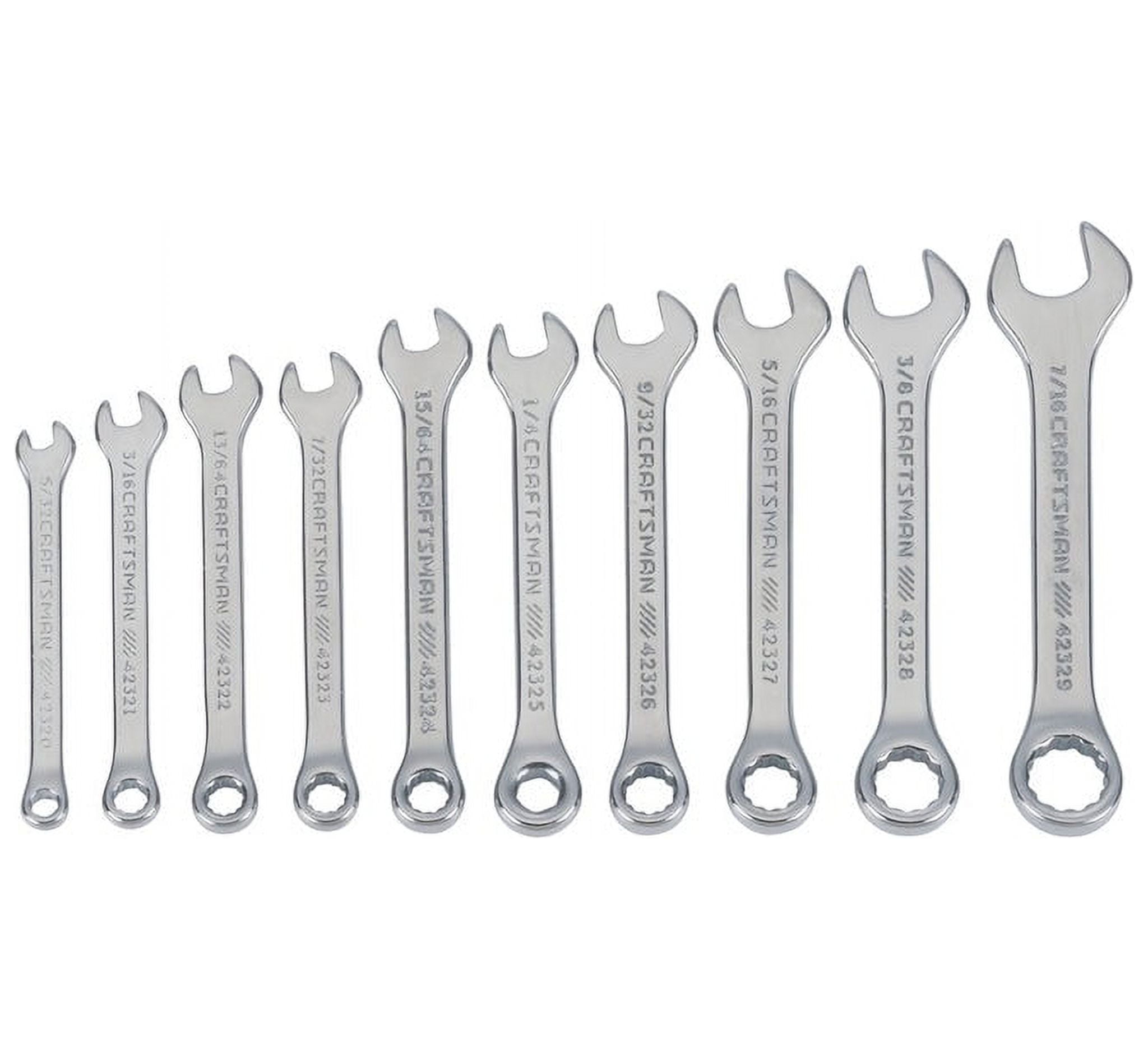 1PC Craftsman Craftsman CMMT42319 SAE Ignition Wrench Set, 10 Piece