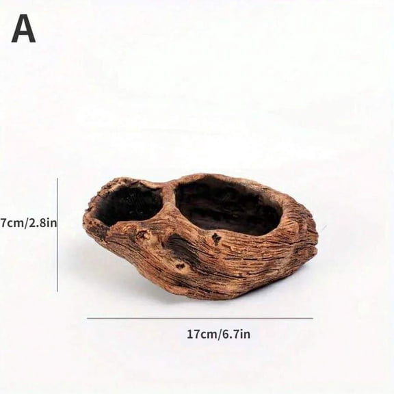 1PC Creative Retro Cement Imitation Tree Stump Root Carving Wood Succulent Flower Pot