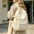 thumbnail image 1 of 1PC Cute Cherry Backpack for Women, Large Capacity Bookbag with Bear Pendant & Laptop Compartment, Travel Daypack, 1 of 4