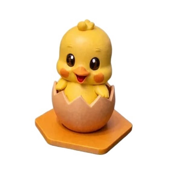 1PC Cute Easter Chick in Egg Spring Decoration 3D Print