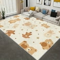 thumbnail image 1 of 1PC Cute Teddy Bear Pattern Area Rug Local Carpet, Lightweight Washable Easy-to-Tidy Carpet Mat Festival Gift, Suitable for Bedroom, Living Room, Office, Study, Balcony, Room Accessones, 1 of 8
