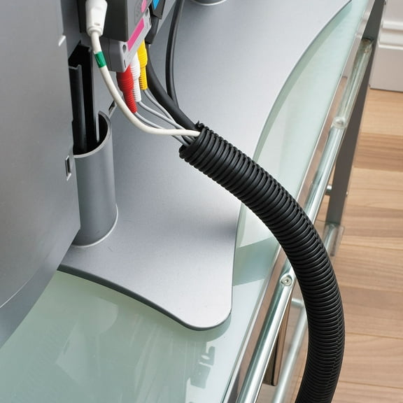 1PC D-Line Cable Tidy Tube, 1.25\" Diameter x 43\" Long, Black