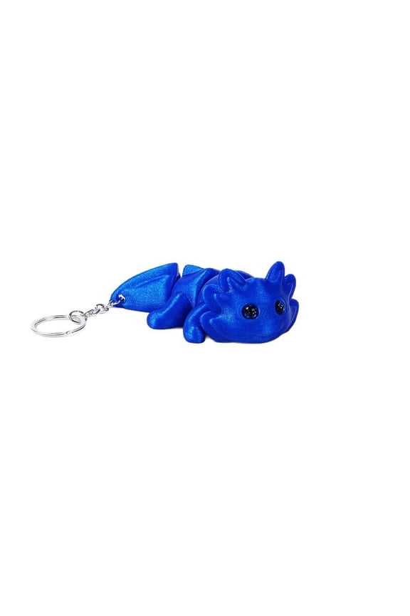 1PC DEEP BLUE 15CM 3D printed ornaments, salamanders, giant salamanders, 3D printed keychains