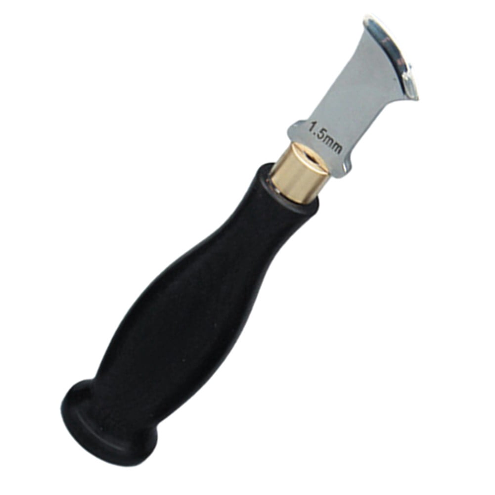 1PC DIY Handmade Sandalwood Handle Leather Crimper Leather Tool