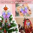 1PC DIY LED Bows for Christmas Tree, Glowing Bow Ornaments, Wreaths