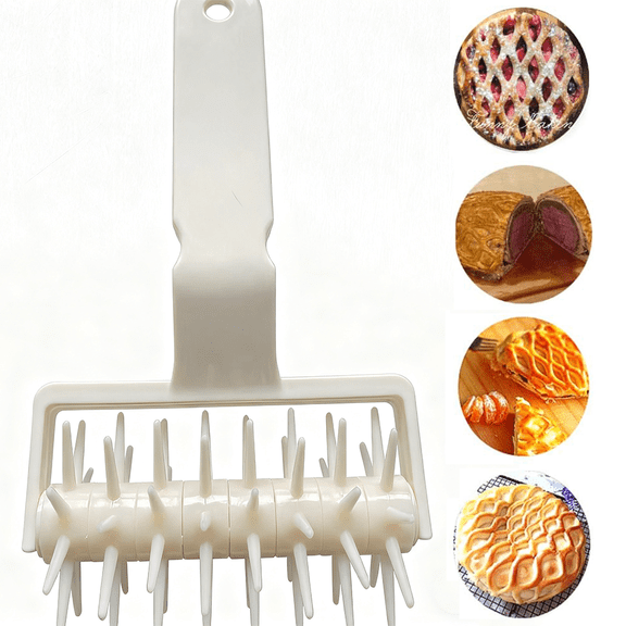 1PC DIY Pastry Lattice Roller Cutter, Lattice Roller Baking Cutting Tool for Dought Cookie Pie Pizza Bread Beef Wellington Pastry Crust, Home Time-Saver Dough